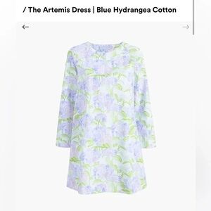 NWT The Artemis Dress in Blue Hydrangea Cotton XS
